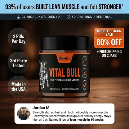 MNERLS || VITAL BULL BEEF ORGAN SUPPLEMENT FOR MEN